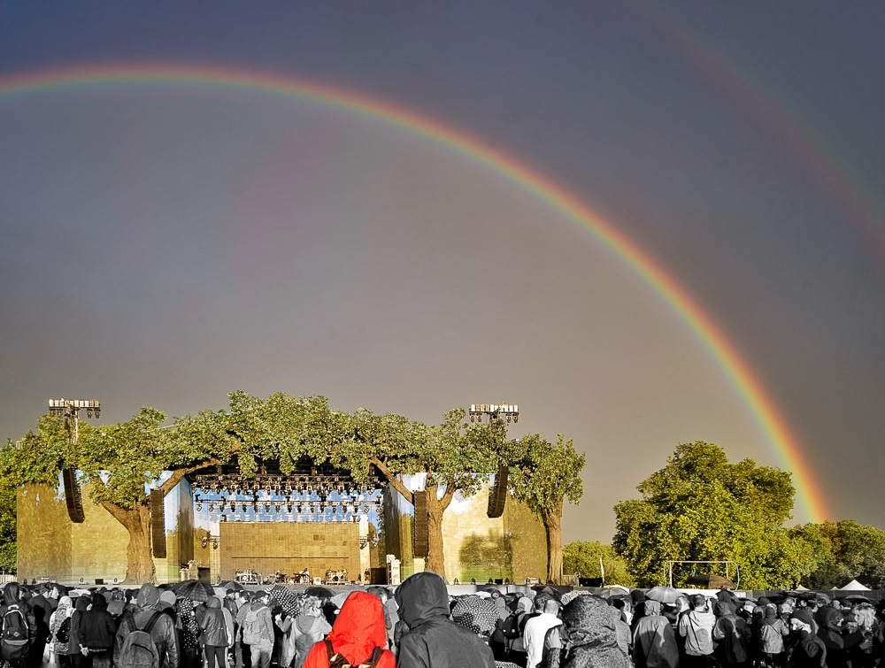 “Double Rainbow” - Massive Attack concert