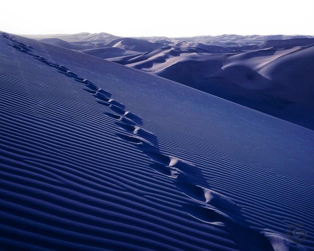 Sand dunes in Huacachina (Peru)