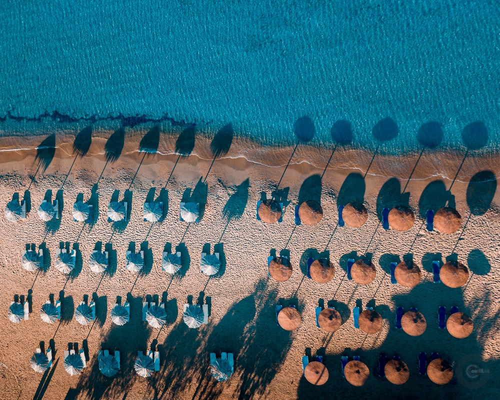 “Lollipops” Yialos beach in Ios island (Greece)