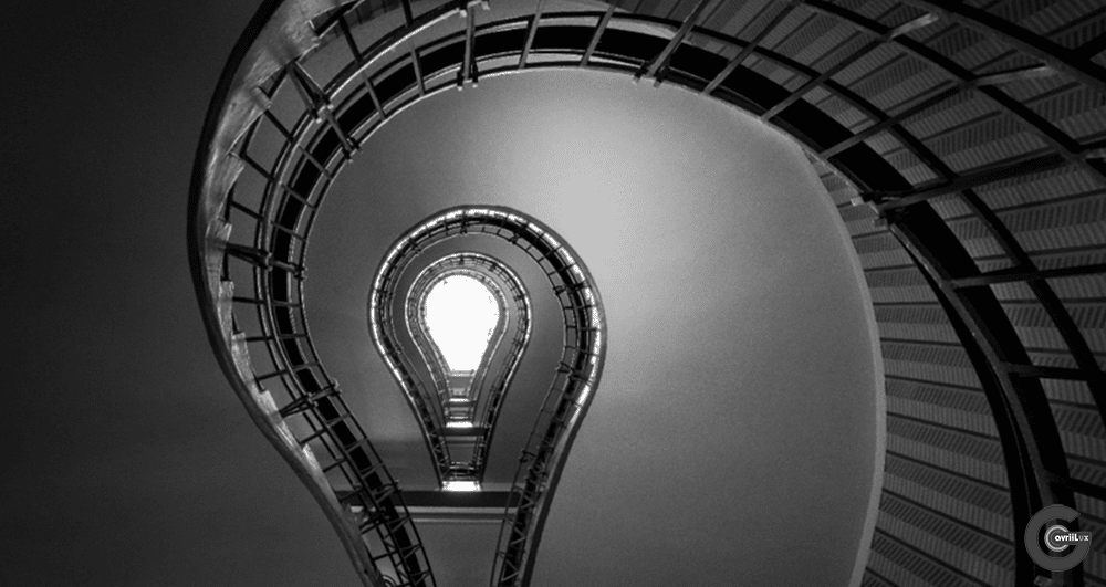 “Light bulb moment” – Lightbulb-shaped staircase