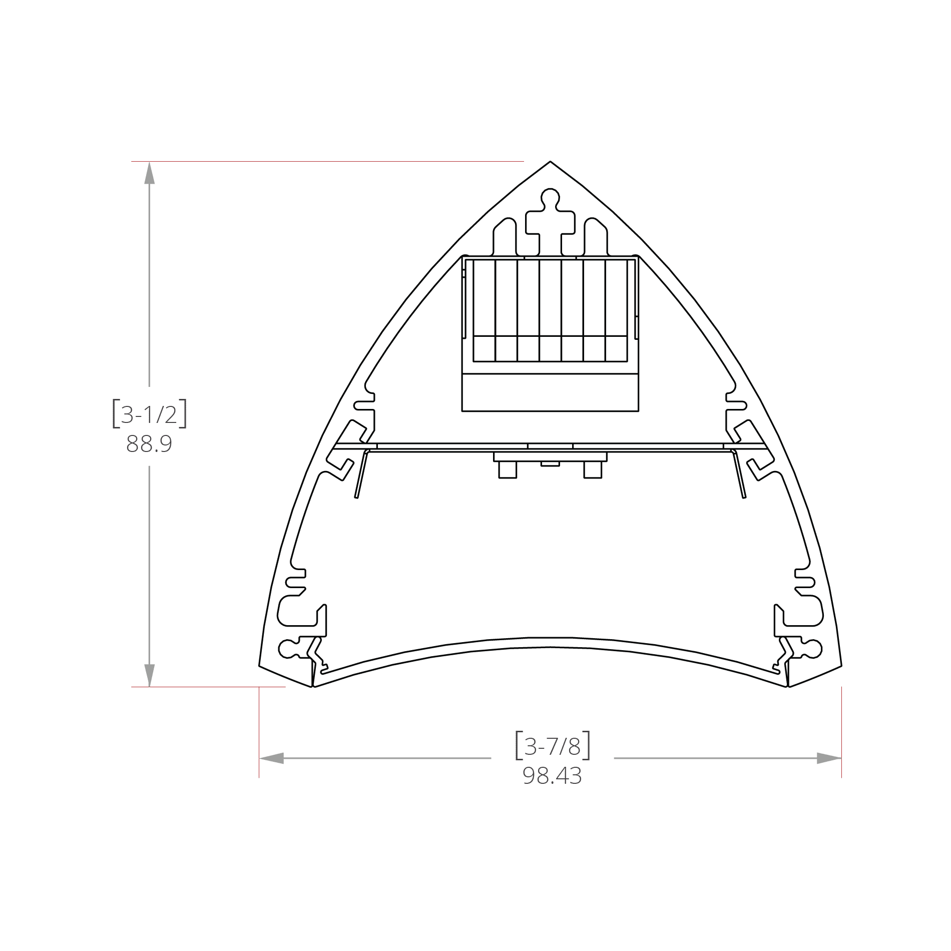 Trinium 3 Line Drawing