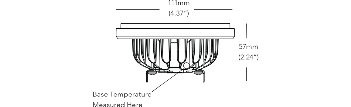 SORAA VIVID AR111 Dimensions